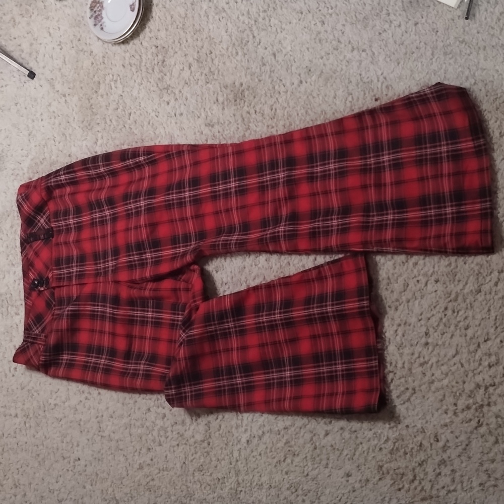 Red Plaid Pants